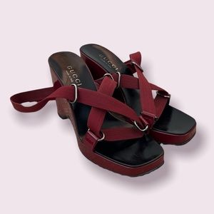 Gucci Vintage Wedges Sandal